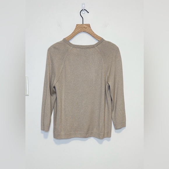 St. John collection cardigan with gold threading , sz : small - Picture 2 of 9